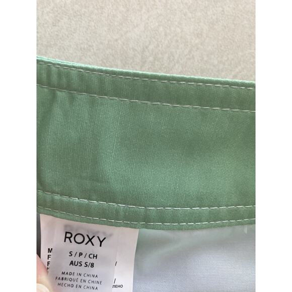 Roxy NWT Green Board Shorts Hawaii Tropical Floral Swim Surfer Size S - Picture 9 of 9